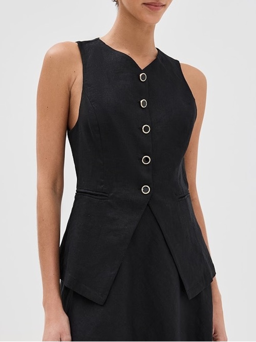 Reformation Aspen linen top 12